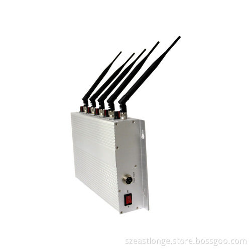 5 Antenna Gsm 3g Remote Control Jammer 2100 - 2200mhz For Military
